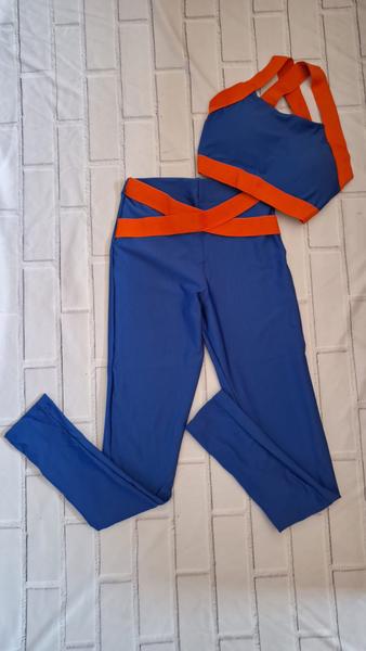 Imagem de Conjunto Fitness Calça Leg e Top Roupa de Treino Academia