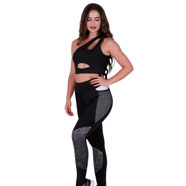 Imagem de Conjunto Fitness Calça Legging com Bolso e Top sem bojo Aurora