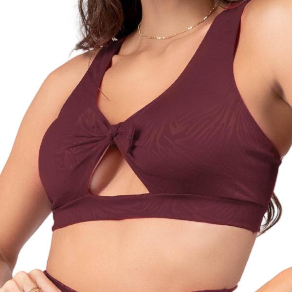 Imagem de Conjunto Fitness Elegante Feminino Top Nozinho Lançamento