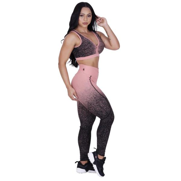 Imagem de Conjunto Fitness Feminino Legg Empina Bumbum + Top Decote Bojo Degrade Orbis