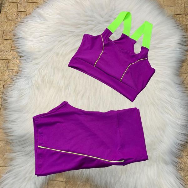 Imagem de Conjunto Fitness Plus Size Academia Short + Top Suplex 0581