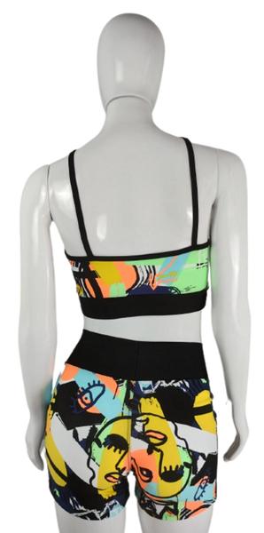 Conjunto Fitness Top Alça sem Bojo Shorts com Bolso Lateral - Arzzani Imagem de Conjunto Fitness Top Alça sem Bojo Shorts com Bolso Lateral
