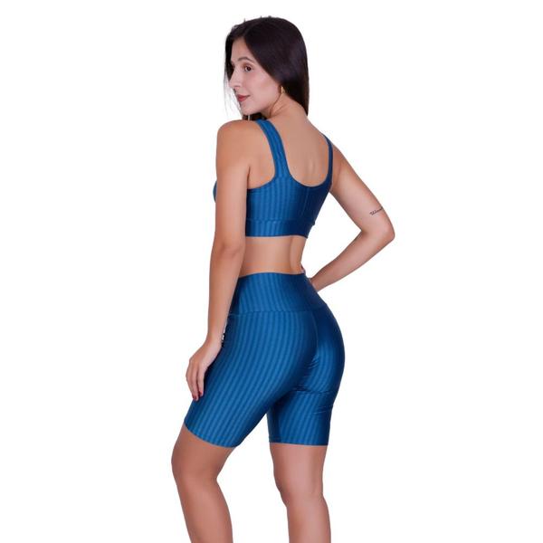 Conjunto Fitness Top Com Bojo Removível Bermuda Cintura Alta 3D - BRUNA - BELLA DA SERRA MODAS Imagem de Conjunto Fitness Top Com Bojo Removível Bermuda Cintura Alta 3D - BRUNA