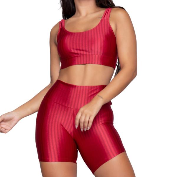 Imagem de Conjunto Fitness Vekyo Modas Top Bojo Removível e Short New Zig Academia Treino Corrida