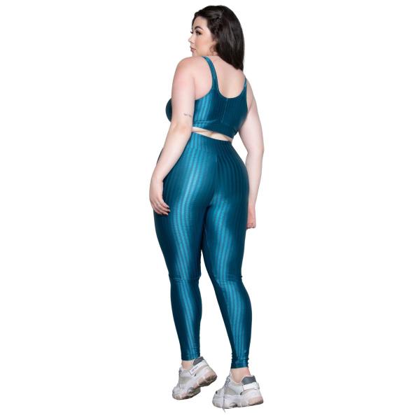 Imagem de Conjunto Fitness WLS Modas New Zig 3D Top Bojo Removível e Calça Academia