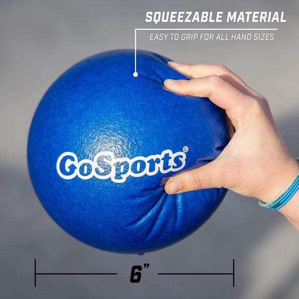 Imagem de Conjunto Foam Playground Dodgeballs GoSports de 15 cm, pacote com 6 unidades para crianças