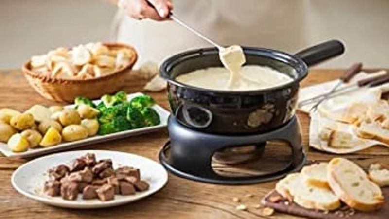 Imagem de Conjunto fondue 5 peças cerâmica multiuso