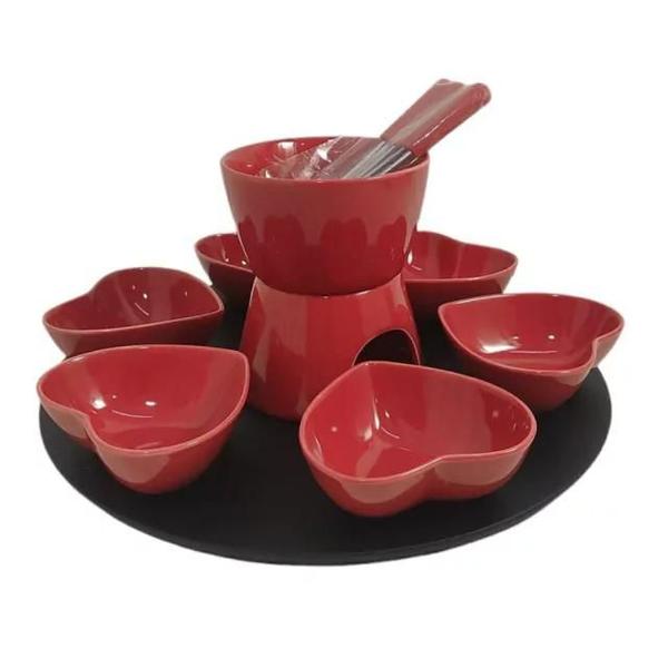 Imagem de Conjunto Fondue Mons 14pcs Vermelho