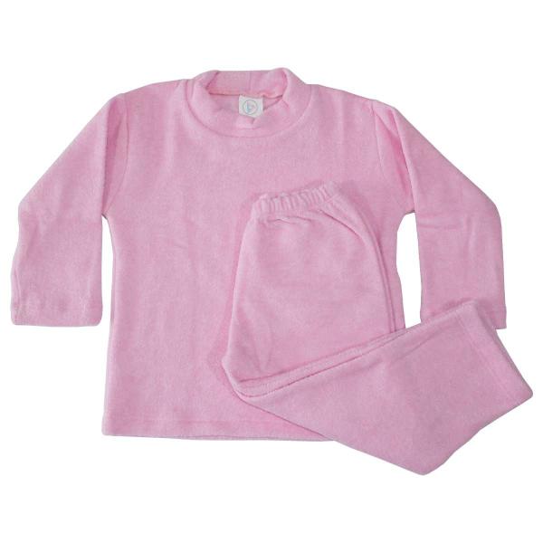 Imagem de Conjunto Frio Infantil Soft Bucle Calça + Blusa 1 2 3 4 Anos