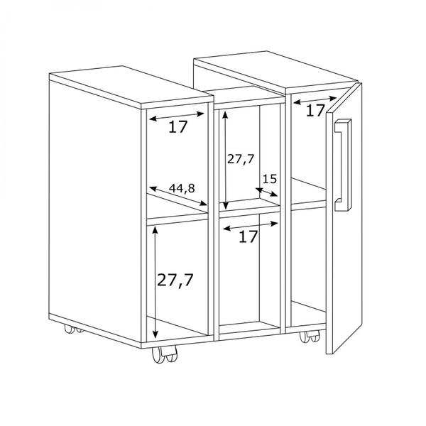 Imagem de Conjunto Gabinete 2 Portas e 2 Nichos Estilare