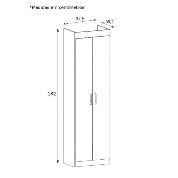 Imagem de Conjunto Gabinete com Espelheira e Armário Multiuso Estilare