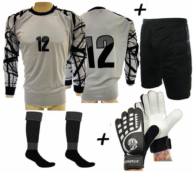 Imagem de Conjunto Goleiro 4x1 Fair N12 Bermuda ML cza - Playfair