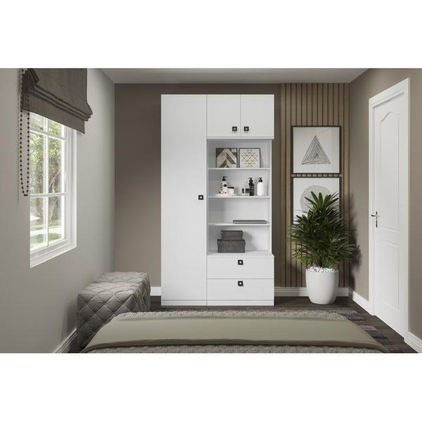 Imagem de Conjunto Guarda Roupa Modulado 9003 Free Branco Be Mobiliario