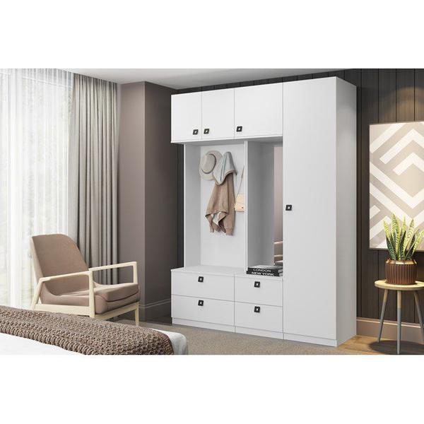 Imagem de Conjunto Guarda Roupa Modulado 9004 Free Branco Be Mobiliario