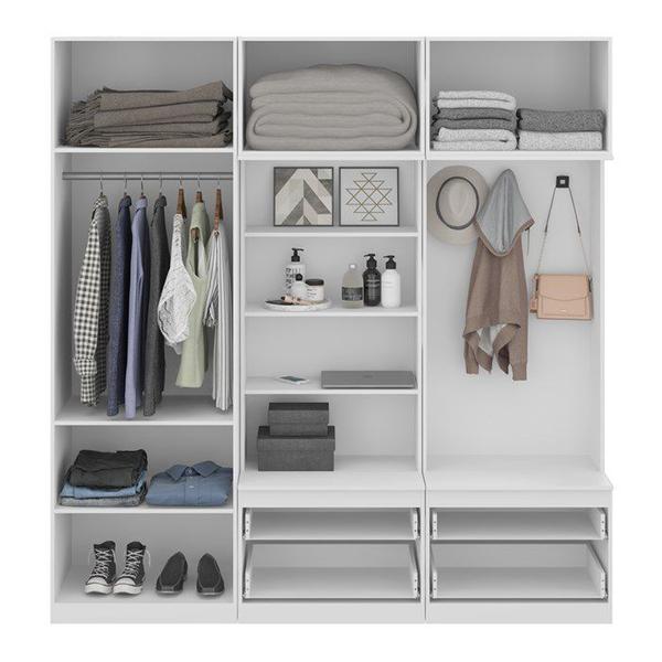 Imagem de Conjunto Guarda Roupa Modulado 9007 Free Branco Be Mobiliario