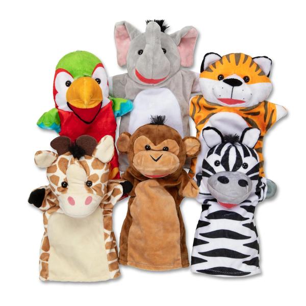 Imagem de Conjunto Hand Puppets Melissa & Doug Safari Buddies de 6 a 2 anos ou mais