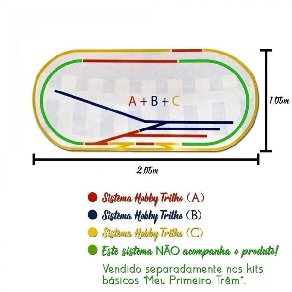 Imagem de Conjunto Hobby Trilho Caixa Ampliacao (b) - Frateschi