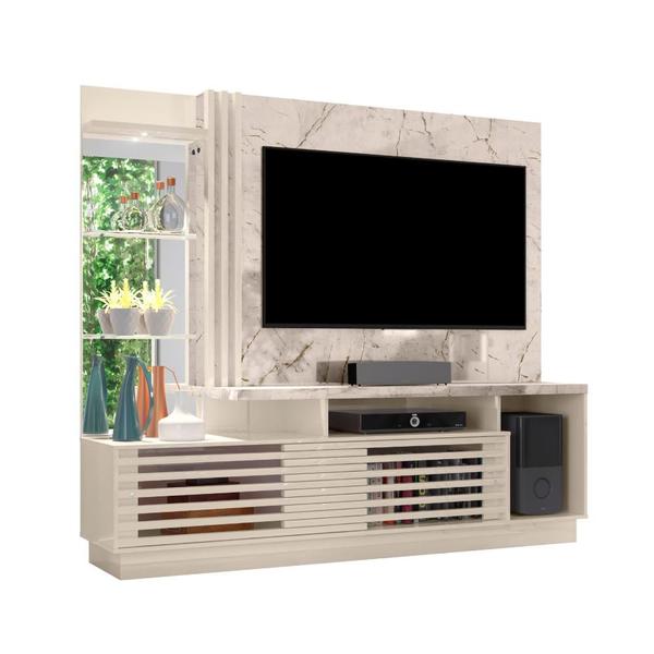 Imagem de Conjunto Home Theater e Aparador Teodoro Calacata Off-White