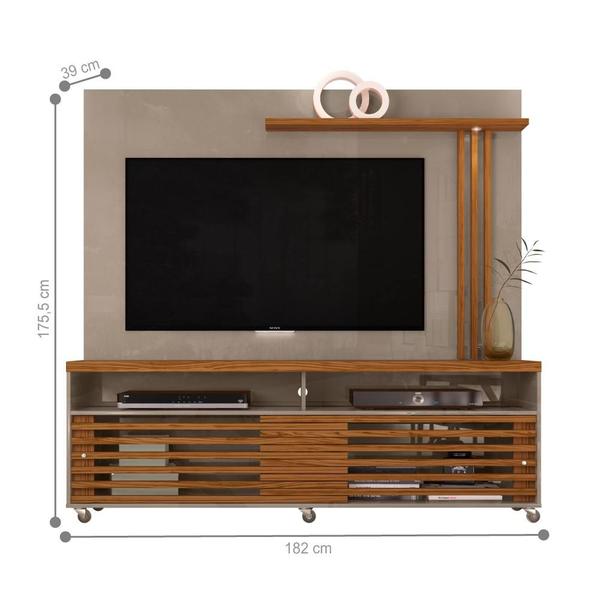 Imagem de Conjunto Home Theater e Mesa de Centro Hans Fendi Naturale