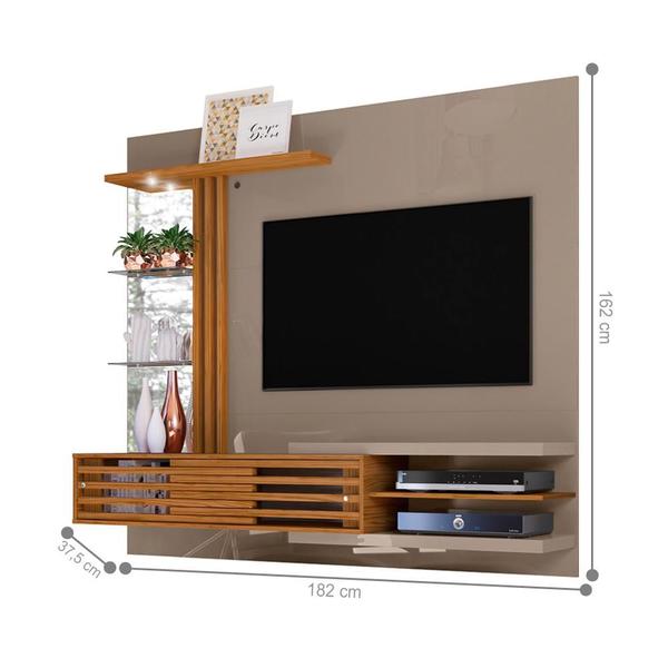 Imagem de Conjunto Home Theater e Mesa de Centro Wayne Fendi Naturale