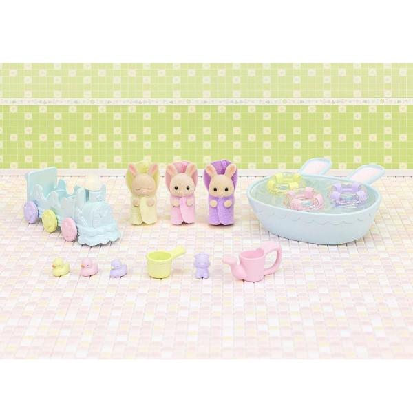 Imagem de Conjunto Hora do Banho dos Trigemeos - Sylvanian Families 5707 Epoch