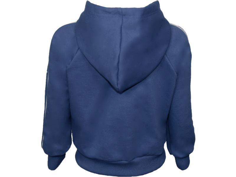 Imagem de Conjunto Infantil Abrigo Agasalho Calça Blusa Frio Azul Marinho