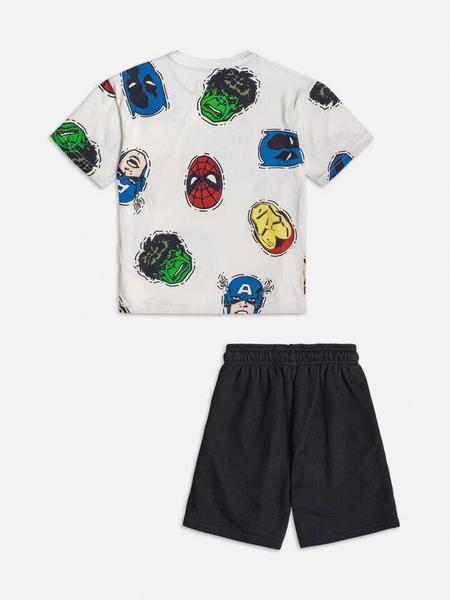 Imagem de Conjunto Infantil Heróis Marvel Vingadores Camiseta E Bermuda