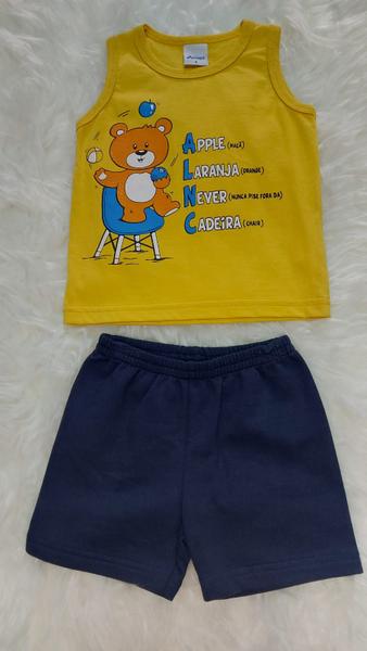 Conjunto Infantil Menino Mostarda tamanho - Alence Imagem de Conjunto Infantil Menino Mostarda tamanho