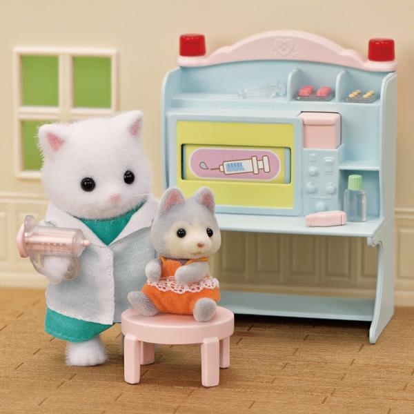 Imagem de Conjunto inicial Dollhouse Playset Calico Critters Village Doctor