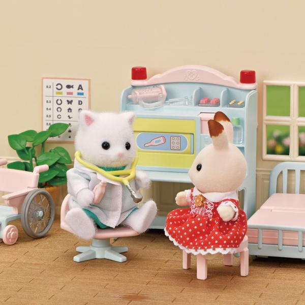 Imagem de Conjunto inicial Dollhouse Playset Calico Critters Village Doctor