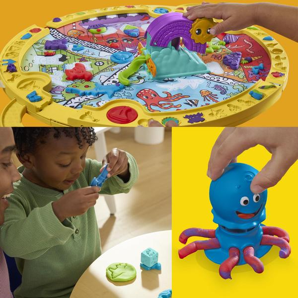 Imagem de Conjunto inicial Play-Doh Fold & Go Playmat com 19 acessórios