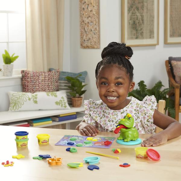 Imagem de Conjunto inicial Play-Doh Frog 'n Colors com Playmat para crianças de 3 anos