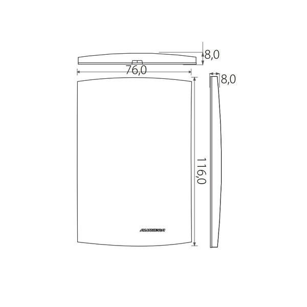 Imagem de Conjunto Interruptor Simples Duplo Branco Siena 6521 Alumbra