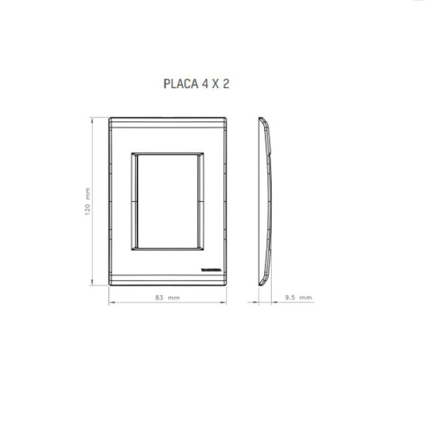 Imagem de Conjunto Interruptor Simples + Tomada 2P+T 20A 4x2 Tramontina Liz