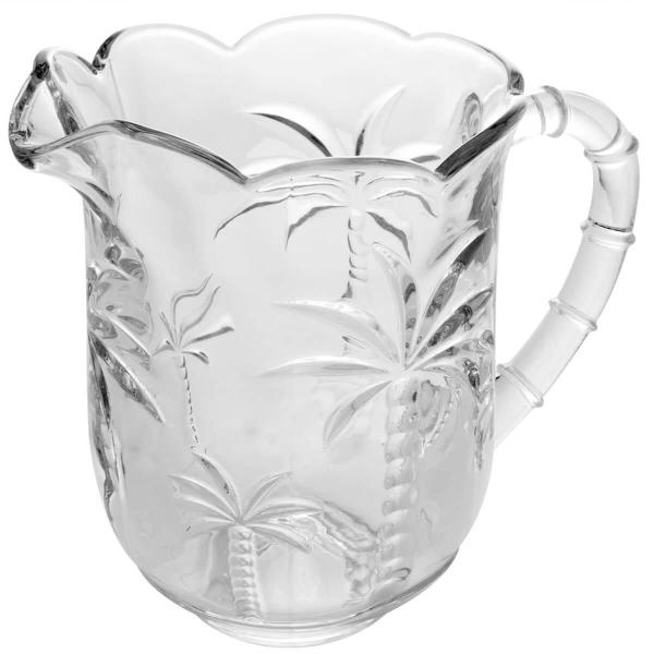 Conjunto Jarra 1,3L e 6 Taças de Cristal 240ml Palm Lyor Hand Painting para Sucos Água Imagem de Conjunto Jarra 1,3L e 6 Taças de Cristal 240ml Palm Lyor Hand Painting para Sucos Água