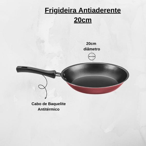 Imagem de Conjunto Jogo de Panelas Antiaderente 5 Peças 