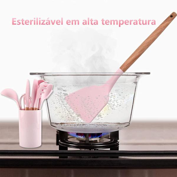 Imagem de Conjunto Kit 11 Peças Utensílios Cozinha Silicone Não