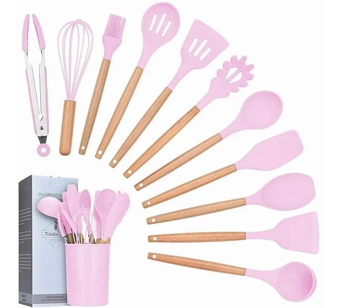 Imagem de Conjunto Kit 11 Peças Utensílios Cozinha Silicone Não