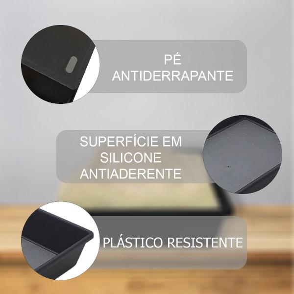 Imagem de Conjunto Kit Com 5 Organizador Elegante Quadrado Antiderrapante Gavetas Closet multiuso