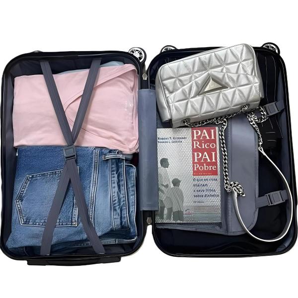 Imagem de Conjunto kit de Malas viagem ABS mala de viagem P e Pp bordo