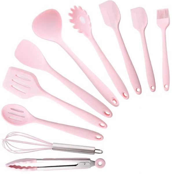 Imagem de Conjunto Kit de Utensílios de Cozinha de Silicone 10 peças