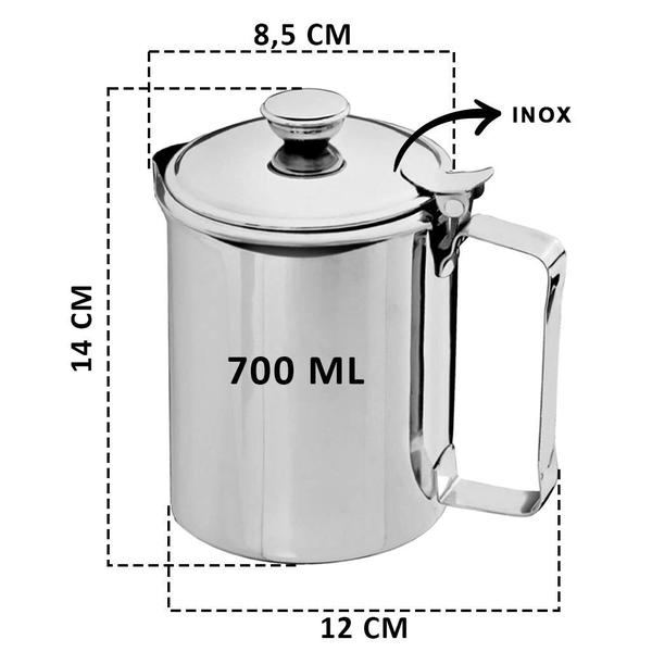 Imagem de Conjunto Kit para Café e Chá Mesa Posta em Aço Inox 2 peças