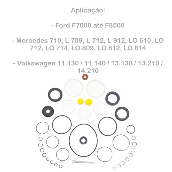 Imagem de Conjunto kit reparo caixa direção hidráulica para zf (8058.698.030)  ford / vw / mercedes