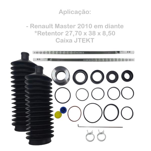 Imagem de Conjunto kit reparo caixa direção hidráulica renault master 2010 em diante cx jtekt