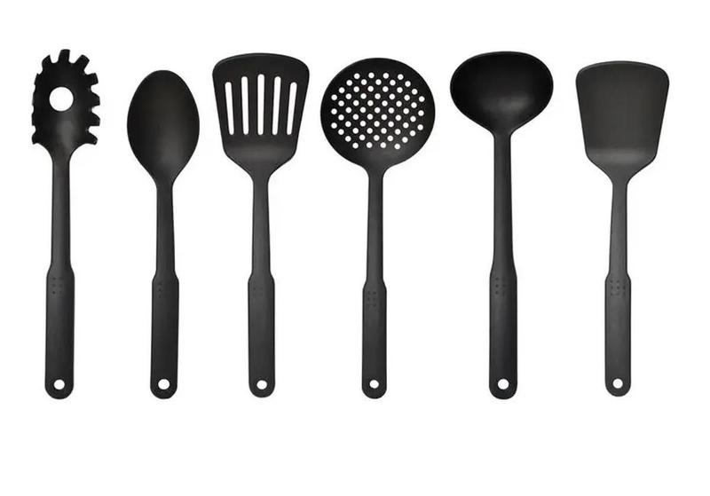 Imagem de Conjunto Kit Utensílios De Cozinha Em Nylon Jogo De 6 Peças