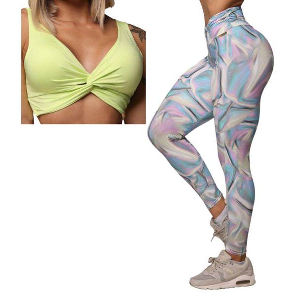 Imagem de Conjunto Legging Comum Romana + Top Denali Iridescent Moving