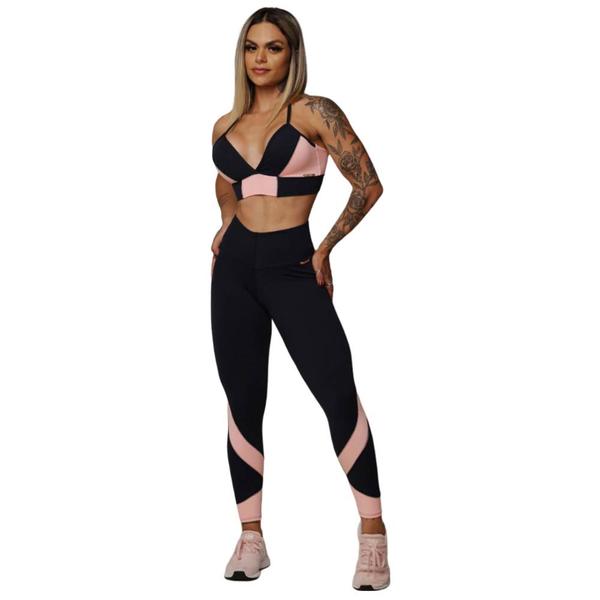 Imagem de Conjunto Legging Comum Speed + Top Blush Moving