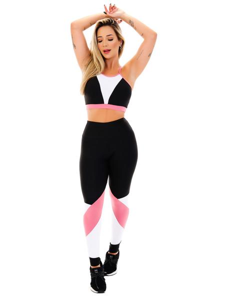 Imagem de Conjunto Legging E Top Roupas De Academia Feminino Fitness