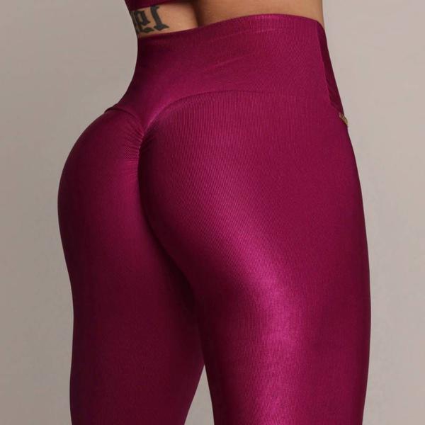 Imagem de Conjunto Legging Empina Bumbum + Top Glossy Fucsia Moving