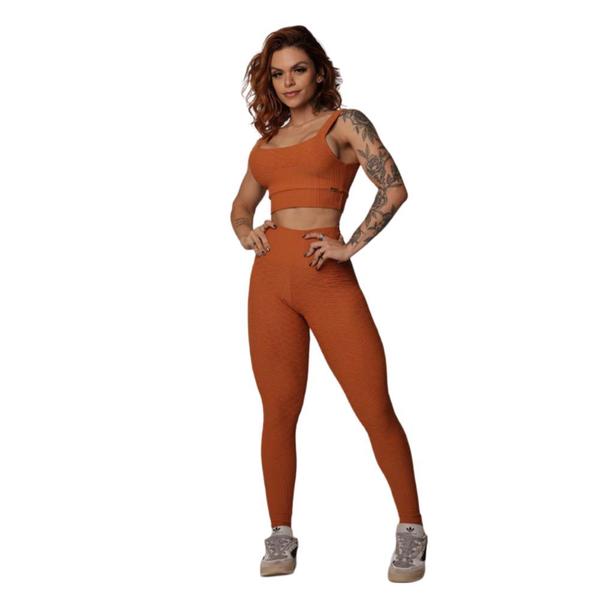 Imagem de Conjunto Legging Empina Bumbum + Top Luxor Terracota Moving